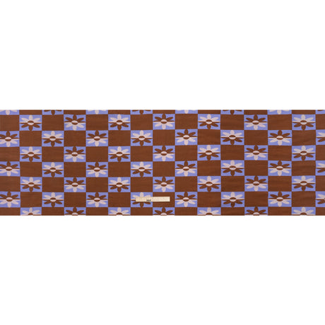 Mood Exclusive Brown Check Yourself Stretch Viscose and Polyamide Twill
