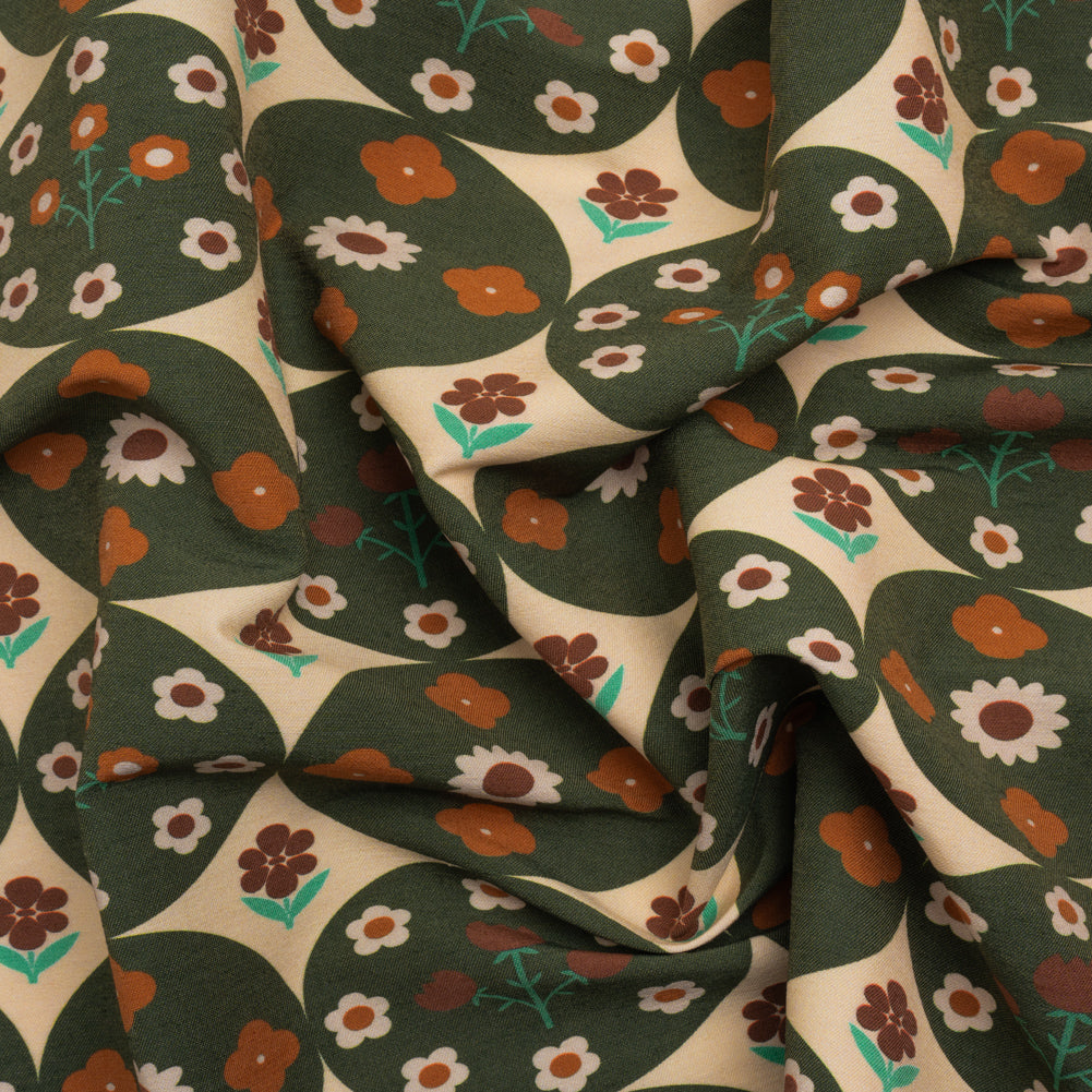 Mood Exclusive Polka Dot Lawn Stretch Viscose and Polyamide Twill