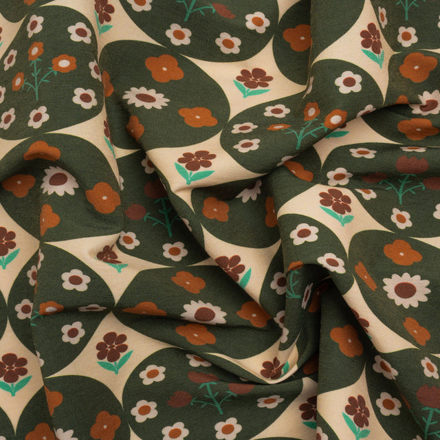 Mood Exclusive Polka Dot Lawn Stretch Viscose and Polyamide Twill