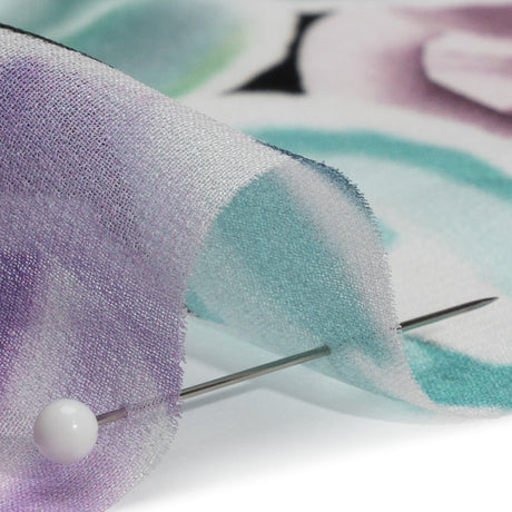 Mood Exclusive Purple Aromatic Affections Viscose Chiffon