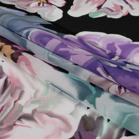 Mood Exclusive Purple Aromatic Affections Viscose Chiffon
