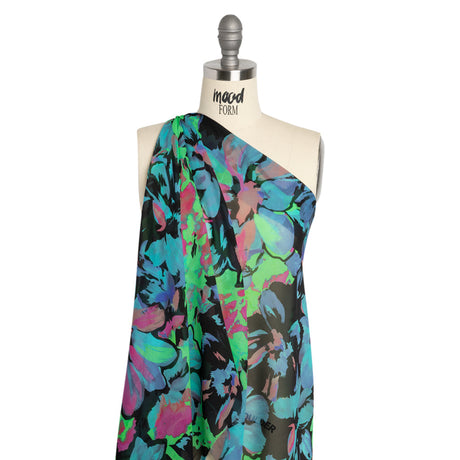 Mood Exclusive Neon Number Viscose Chiffon