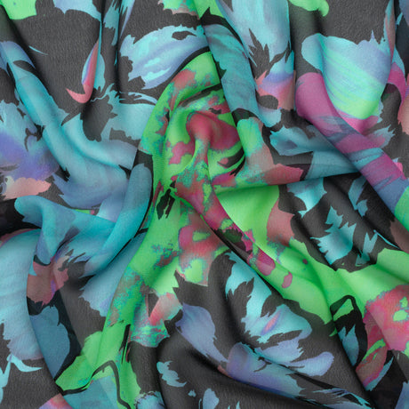 Mood Exclusive Neon Number Viscose Chiffon