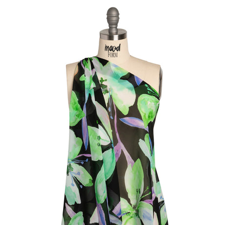 Mood Exclusive Green Orchid Overture Viscose Chiffon