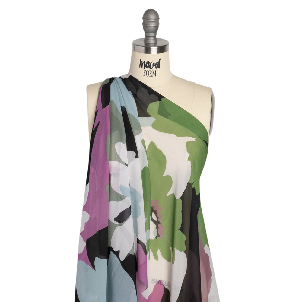 Mood Exclusive Black Garden Giants Viscose Chiffon