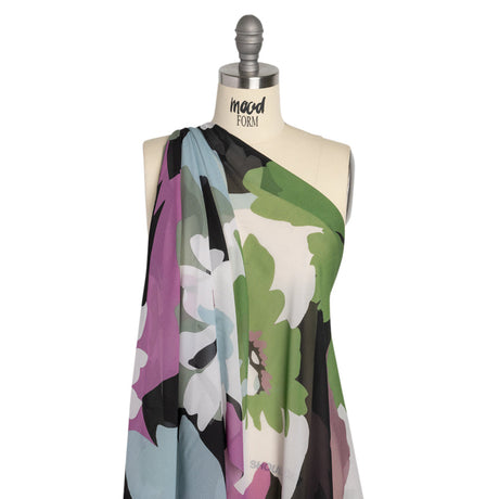 Mood Exclusive Black Garden Giants Viscose Chiffon
