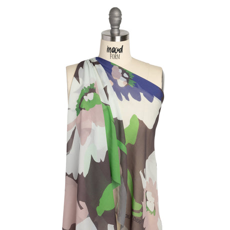 Mood Exclusive Taupe Garden Giants Viscose Chiffon