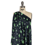 Mood Exclusive Green Murph's Hope Striped Viscose Dobby