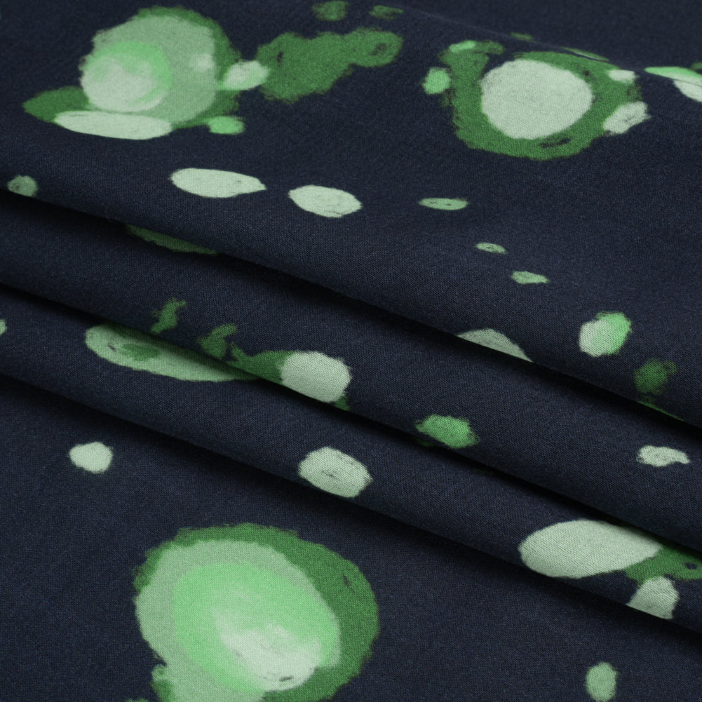Mood Exclusive Green Murph's Hope Striped Viscose Dobby