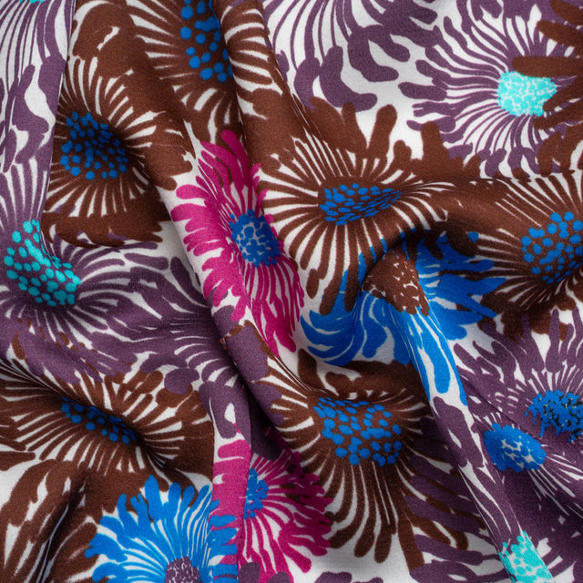 Mood Exclusive Purple Wistful Weeds Striped Viscose Dobby