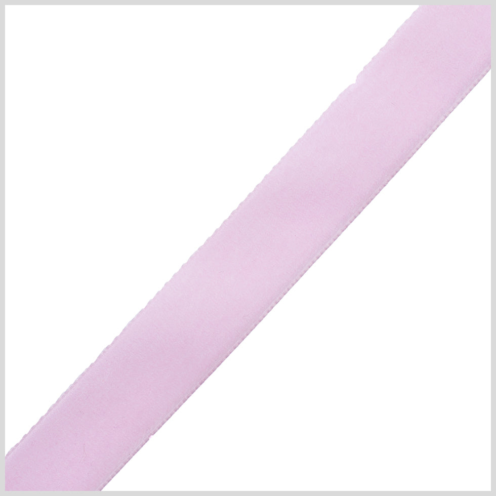 0.875" Baby Pink Nylon Velvet Ribbon