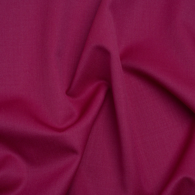 Super 120 Merino Wool Suiting - Magenta - Finn Collection