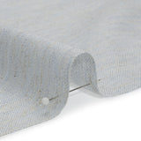 Baby Blue and Beige Heathered Lightweight Linen Blend Woven