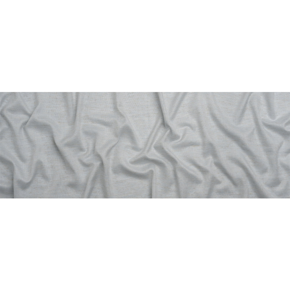 Baby Blue and Beige Heathered Lightweight Linen Blend Woven
