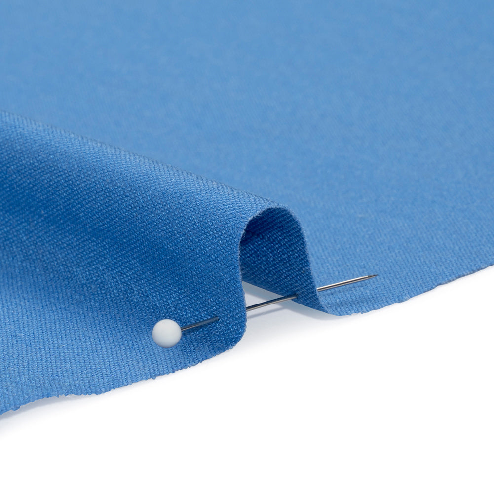 Stretch Linen Woven - Azure Blue - Asturias Collection