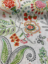 P Kaufmann Hidden Charms Linen Rayon Fabric - Sundance Beige Floral Print, 54" Width (1 Yard)