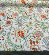 P Kaufmann Hidden Charms Linen Rayon Fabric - Sundance Beige Floral Print, 54" Width (1 Yard)