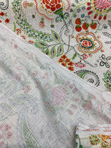P Kaufmann Hidden Charms Linen Rayon Fabric - Sundance Beige Floral Print, 54" Width (1 Yard)