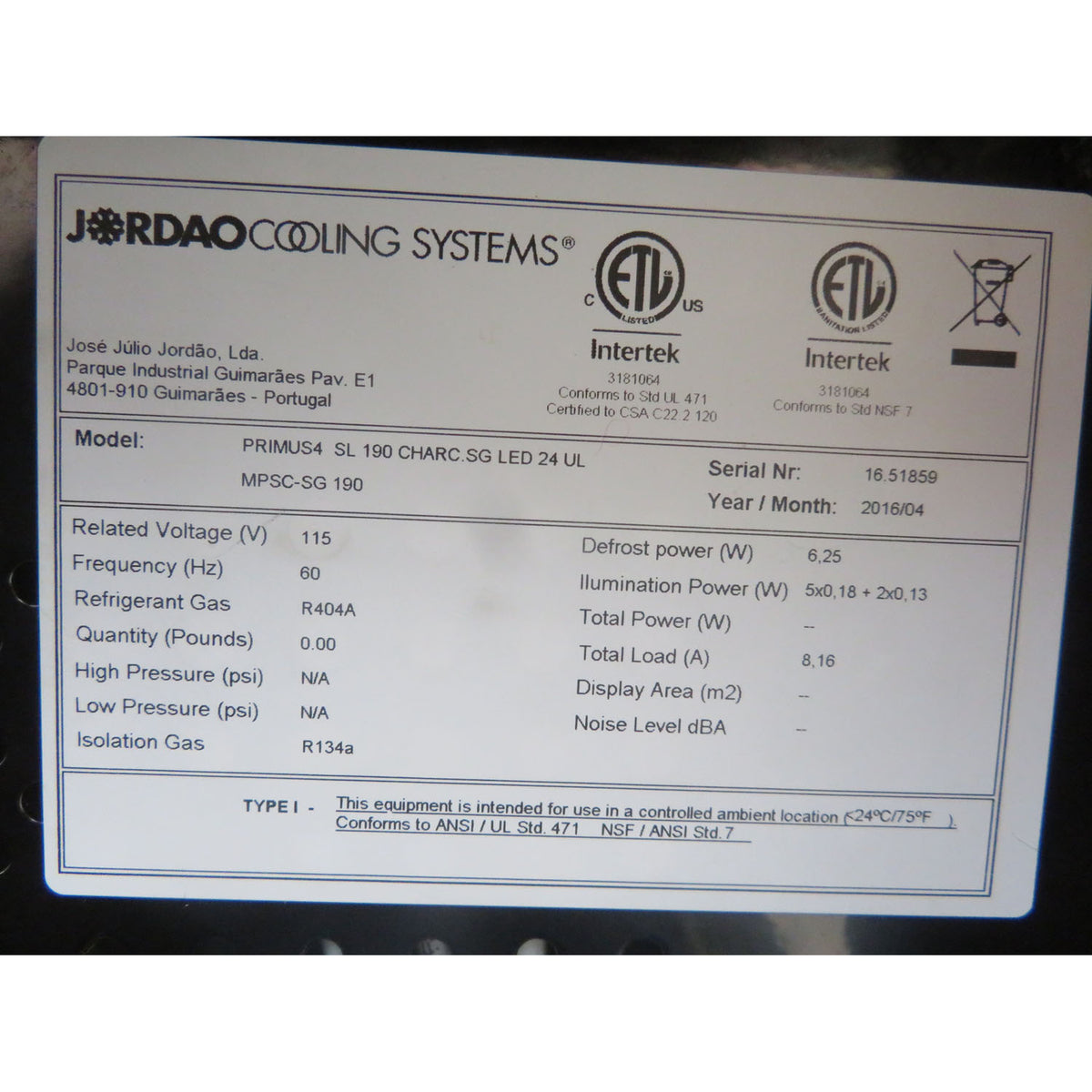 Jordao PRIMUS4-190cm Open Case, Remote, Used Good Condition