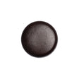 Italian Brown Flat Top Leather Shank Back Button - 32L/20mm