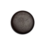 Italian Brown Flat Top Leather Shank Back Button - 36L/23mm