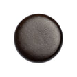 Italian Brown Flat Top Leather Shank Back Button - 40L/25.5mm