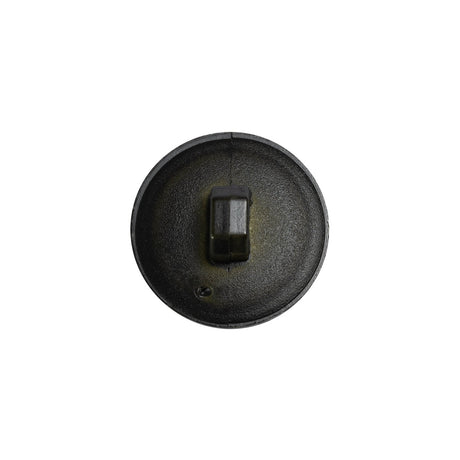 Italian Dark Olive Geometric Engraved Shank Back Plastic Button - 28L/18mm