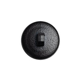 Italian Navy Geometric Engraved Shank Back Plastic Button - 32L/20mm