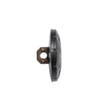 Italian Brown Geometric Engraved Shank Back Plastic Button - 32L/20mm