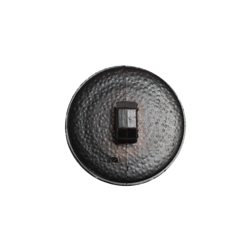 Italian Brown Geometric Engraved Shank Back Plastic Button - 32L/20mm