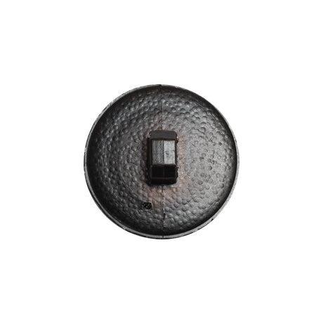 Italian Brown Geometric Engraved Shank Back Plastic Button - 32L/20mm
