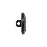 Italian Black Geometric Engraved Shank Back Plastic Button - 32L/20mm