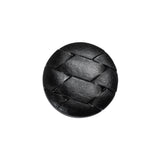 Italian Black Geometric Engraved Shank Back Plastic Button - 32L/20mm