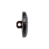 Italian Brown Geometric Engraved Shank Back Plastic Button - 36L/23mm