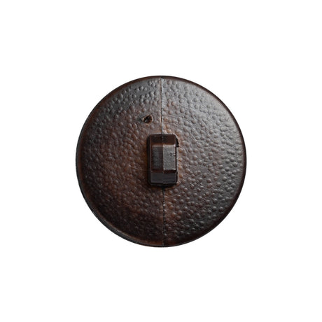 Italian Brown Geometric Engraved Shank Back Plastic Button - 36L/23mm