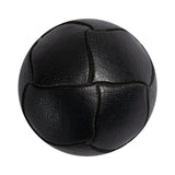 Black Leather-Look Knot Etched Domed Plastic Shank-Back Button - 50L/32mm