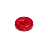 Red Anchor Plastic 4-Hole Button - 24L/15mm