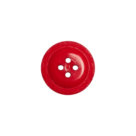 Red Anchor Plastic 4-Hole Button - 24L/15mm
