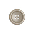Famous NYC Designer Greige Rolled Rim Plastic 4-Hole Button - 32L/20mm