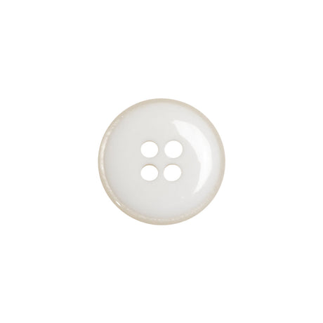 Tommy Hilfiger White Plastic 4-Hole Button - 24L/15mm