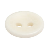 White Saucer Shaped Plastic 2-Hole Button - 55L/35mm
