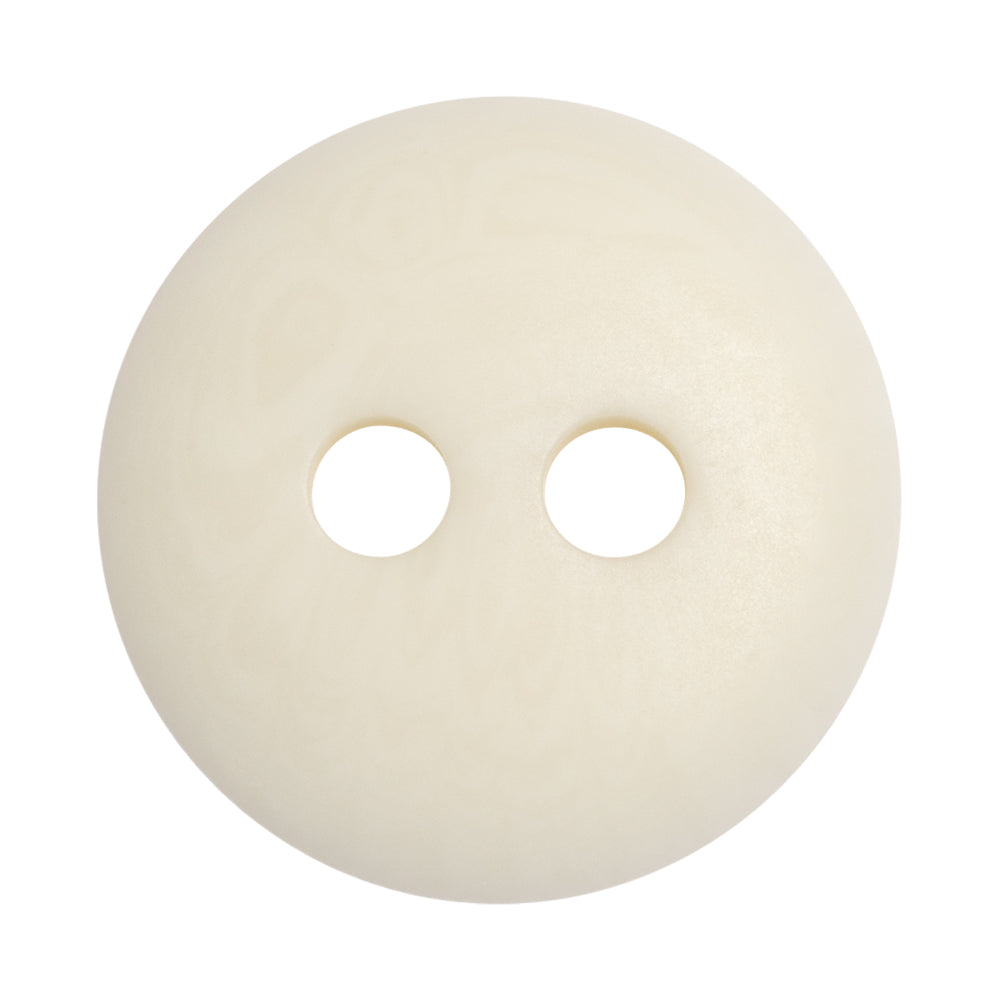 White Saucer Shaped Plastic 2-Hole Button - 55L/35mm
