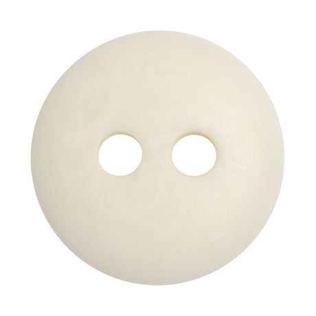 White Saucer Shaped Plastic 2-Hole Button - 55L/35mm