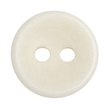 White Saucer Shaped Plastic 2-Hole Button - 55L/35mm