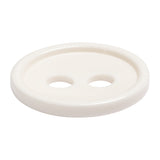 White Plastic 2-Hole Button - 60L/38mm