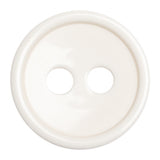 White Plastic 2-Hole Button - 60L/38mm