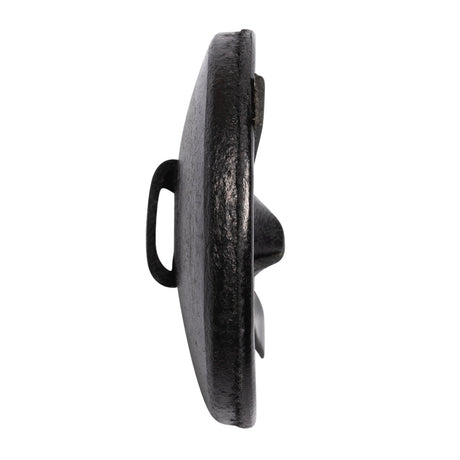 Black Knotted Leather Button - 60L/38mm