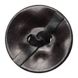 Black Knotted Leather Button - 60L/38mm