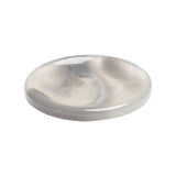 Gray and Clear Swirled Saucer Shaped Plastic 2-Hole Button - 44L/28mm