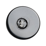 Black, Ivory and Brown Marbled Plastic Shank Back Button - 45L/29mm